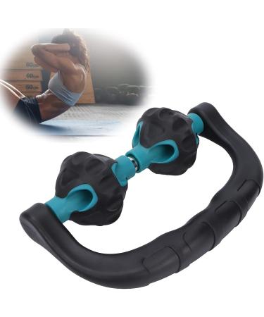 Verdant Touch Handheld Massage Roller - Deep Tissue Trigger Point Muscle Massager for Body & Legs - Green | International Shipping Available - Buy Online on GoSupps.com