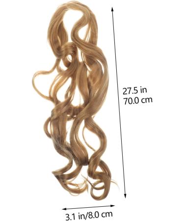 Beavorty French curly wig braiding hair pre stretched curly human hair wig braid in hair extensions 13x4 lace front wigs human hair deep wave wig High temperature wire loose big roll 70X8CM Light Brown - Buy Online on GoSupps.com