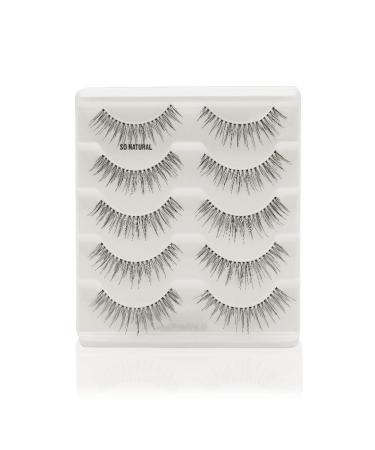 Cosmania Lashes for Days False Eyelashes (So Natural) - Fuller & Natural Looking | Easy to Apply | Cruelty Free - 5 Pack/2 Pair - Buy Online on GoSupps.com