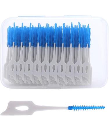 Buy Interdental Brushes - Dual-Use Dental Sticks Portable Silicone Silk Toothbrushes (200 Pieces) for Effective Mouth Cleaning - Buy Online on GoSupps.com