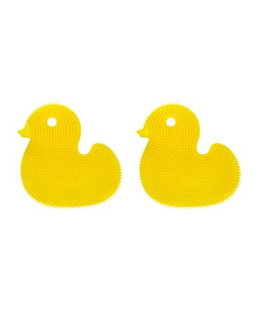 Innobaby Bathin' Smart Silicone Duck Bath Scrub for Babies Toddlers and Kids 2 Pack