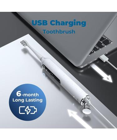 uSmile Electric Toothbrush - Sonic 3D Display, 4 Modes, 3 Intensities, Built-in Timer - U3 White - Buy Online on GoSupps.com