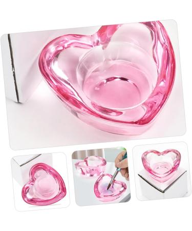 Housoutil Nail Cup Monomer Dish Nail Dish Bowl Nail Art Dish Cup Nail Dampen Dish Jewelry Dish Nail Art Liquid Holder Manicure Nail Dish Glass Thicken Pen Wash Cup Pink - Buy Online on GoSupps.com