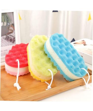 FRCOLOR 8 Pcs Bath Sponge Set - Exfoliating Loofah Ball for Adults & Kids | Ideal Household Spa Scrubber & Filter Cotton Pads - Buy Online on GoSupps.com