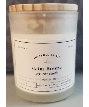 Amicable Spirit Calm Breeze Soy Wax Candles White