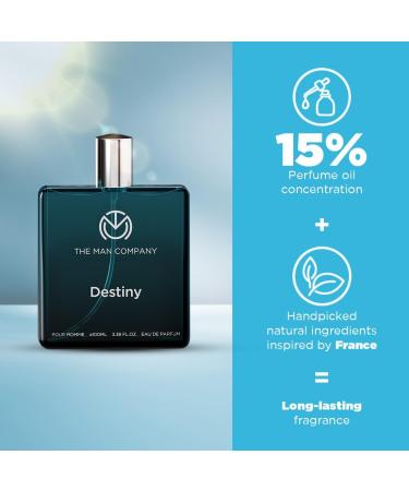 T.he M.an C.ompany Destiny Perfume for Men - 100ml | Premium Long-Lasting Fragrance | EDP for Men (Eau De Parfum) | - Buy Online on GoSupps.com