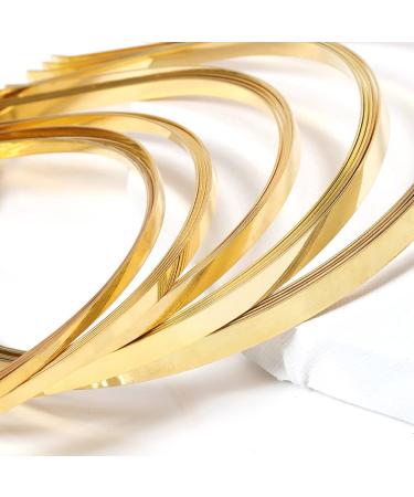 30-Piece Metal Hair Bands - Smooth Slide-Resistant Headbands for DIY Handicrafts & Hair Jewelry (Black Silver Gold) | Unisex Hair Accessories - Buy Online on GoSupps.com