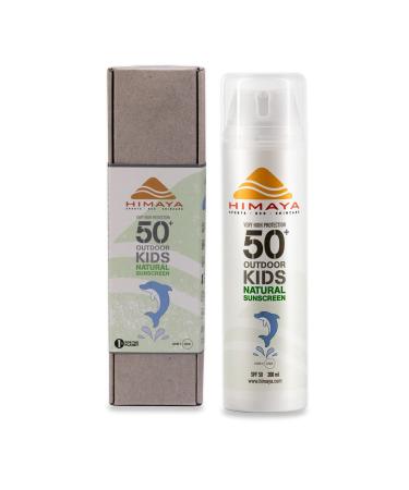 HIMAYA BIO SONNECTIONS (KIDS SPF50+ 200ml) | Waterproof sweat festivals |Refillable |Sport sunscreen |Not nano zinc |Natural ingredients Riffproof UVA/B protection |Environmentally friendly - Buy Online on GoSupps.com