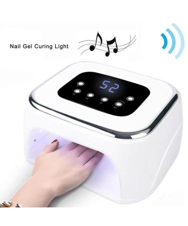 80W UV LED Nail Dryer Lamp Professional Quick-Drying & Bluetooth Nail Gel Hardening Light - Buy Online on GoSupps.com