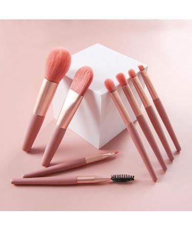 8-Piece Makeup Brush Set with Blush Concealer Eyeshadow Foundation Eyeliner & Powder Brushes - Includes Makeup Bag - Perfect for All Skin Types - Buy Online on GoSupps.com