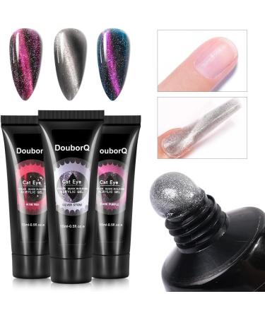 15ml Cat's Eye Crystal Extension Gel 3D Varnish Magnetic Soak Off UV Gel Polish Quick-Drying Jelly Glitter Nail Art Accessories - (Color: 01) - Buy Online on GoSupps.com