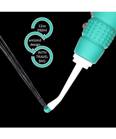 2PCS Portable Bidet 350ml - Travel Peri Bottle for Momwasher - Ideal for Kids, Pregnant Women, Elderly - Handheld Sprayer for Camping - 12oz, 2 Pack - Buy Online on GoSupps.com