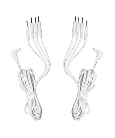 Tens Lead Wires Port Doubler 4 2mm Pin Connectors (2 Pack) Discount Tens Brand Safety 2.35mm Plug