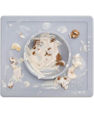 EZPZ Happy Bowl (Pewter) - Silicone Suction Bowl for Toddlers | Dishwasher Safe - Buy Online on GoSupps.com
