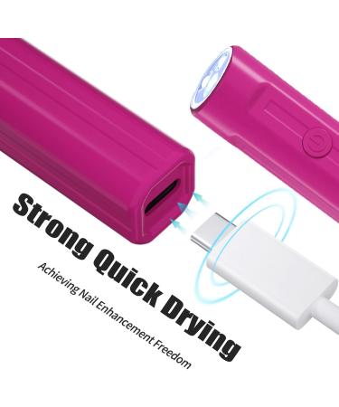 LYNTYAOU UV LED Lamp Handheld Polish Nail Light for Gel Polishes Nails Mini Gel Nail Dryer Stickers with Lights Lamps for Curing Glue Gel Polish Nail Gems with USB Plug(No Rechargeable) - Buy Online on GoSupps.com