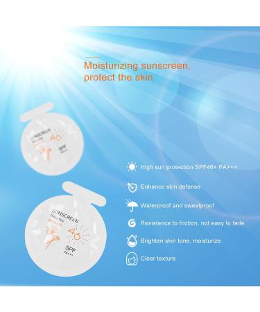 20 Pack SPF46 PA+++ Moisturizing Sunscreen 3ml Travel Packets - Water Resistant, Sport Sunscreen for Face & Body - Buy Online on GoSupps.com