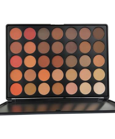 35 Colors Pro Pigmented Matte Shimmer Nature Eye Shadow Make up Palettes Nude Beauty Cosmetics Pallet by Everfavor (Warm Natural)