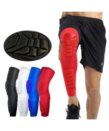 Knee Pads Compression Leg Sleeve - Calf Shin Support for Volleyball Basketball Football & Weightlifting - X-Large - International Shipping Available - Buy Online on GoSupps.com