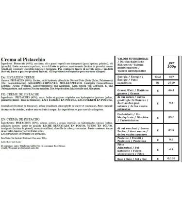 Pistachio cream - 500 g - 40% pistachios from Italy - Pistachio spread - Pistachio spread - Taste - Buy Online on GoSupps.com