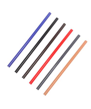 Mipcase 6pcs Eyebrow Pencil Lip Liner Set Makeup Supplies Peel- off Brow Pencil Eyebrow Tattoos Pens Face