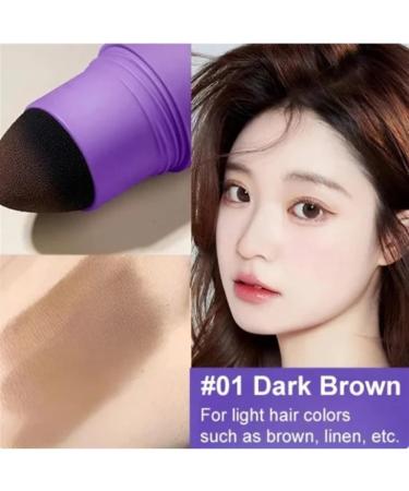 Hairline Powder Stick Compact Portable And Designed For On-the-go Convenience It's Your Beauty Secret In A Pocket-sized Package.(Dark Brown+Gray Brown) - Buy Online on GoSupps.com