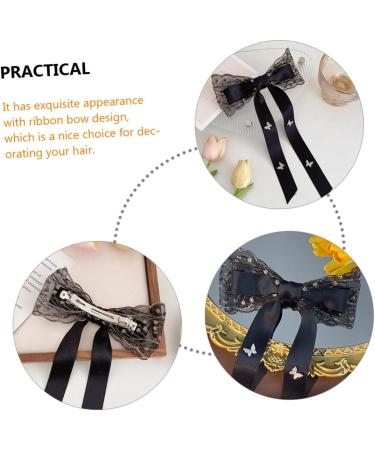 minkissy Bow Hairpin Big Bows for Girls Bows Hairpins Hair Bows for Tiaras for Women Hair Barrettes for Women Hair Gems for Women Girl Bows Barrette for Women Woman Fabric Ribbon Bow Tie - Buy Online on GoSupps.com