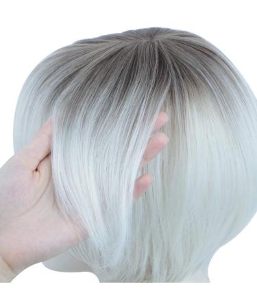 MIMAN Short Platinum Blonde Pixie Cut Wig with Bangs - Natural Looking Synthetic Hair for Women | Costume Wigs - Buy Online on GoSupps.com