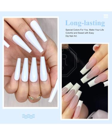 Buy 28g Cardboard Fine Diving Powder for French Manicure - Pink & White | No UV-LED Curing | Perfect for Salon & Home Use - HJ-ND064B - Buy Online on GoSupps.com