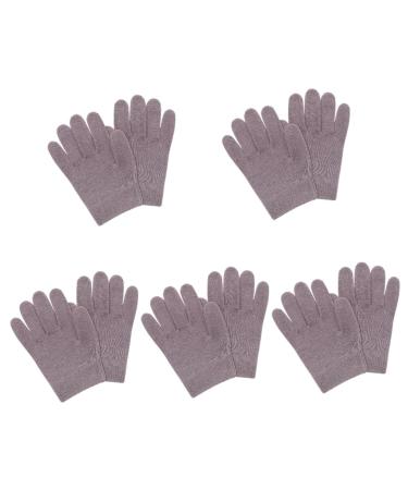 minkissy Portable Gloves 5 Pairs Night Moisturizing Gloves Hand Moisturizing Gloves Spa Gloves Lotion Hand Skin Care Covers Exfoliating Gloves Salon Accessories Moisturizer Gloves Soft Gel