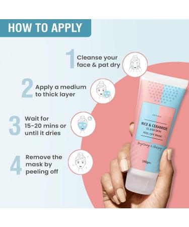 NN Rice & Ceramide Peel-Off Mask in Korean Glass 100g | For flawless skin and a radiant complexion | Paraben-free - Buy Online on GoSupps.com