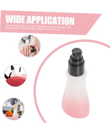 IWOWHERO Small Jars with Lids Glass Jars Cosmetic Containers with Lids Body Scrub Containers Body Butter Jars Cream Jar Mini Terrarium Empty Cream Bottle Travel Plastic Little Cream Bottled 13x5.2cm Pink - Buy Online on GoSupps.com