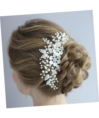 Beaupretty Tiara Bride Headpieces for Wedding Flower Hair Comb Pearl Headwear Rhinestone Comb Hair Comb for Bride Comb for Bridal Rhinestone Hair Comb Headgear Wedding Dress Hair Accessories - Buy Online on GoSupps.com