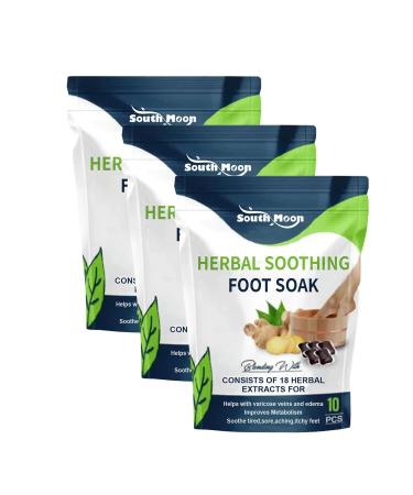 Herbal Soothing Foot Soak Beads Herbal Detox Cleansing Foot Soak Beads Herbal Foot Cleansing Soak Beads Herbal Detox and Shaping Foot Soak Beads Foot Care 10Beads/Bag (3 Bags)