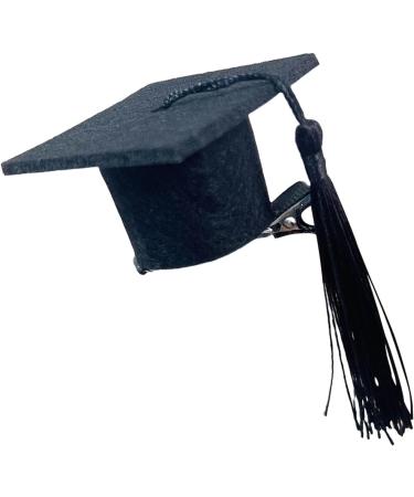 Fiakup Graduation Hat Insert | 3D Graduation Hat Hairpin 3D Graduation Hat Hairpins Dress up Photo Decoration Supplies for Graduation Black - Buy Online on GoSupps.com