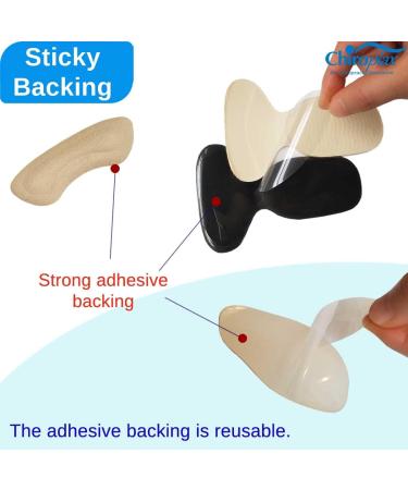 Chiroplax High Heel Cushion Inserts - Reusable Shoe Pads for Forefoot and Heel Protection - 8 pcs (Beige) - Buy Online on GoSupps.com