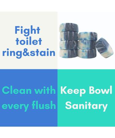 Air Jungles Automatic Toilet Bowl Cleaner Tablets - 8 Packs Extra Fresh & Long-lasting Foaming Tabs for Easy Cleaning - Buy Online on GoSupps.com