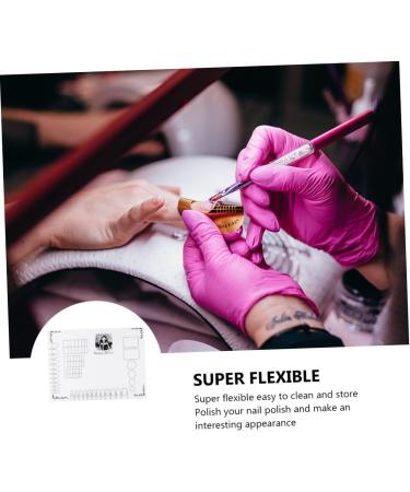 PLAFOPE Nail Art Soft Silicone Pad Silicone Stamping Plate Nail Sticker Guide Nail Polish Practice Pad Nails Silicone Mat Nail Art Stamping Mat Manicure Mat 38x29cm White - Buy Online on GoSupps.com