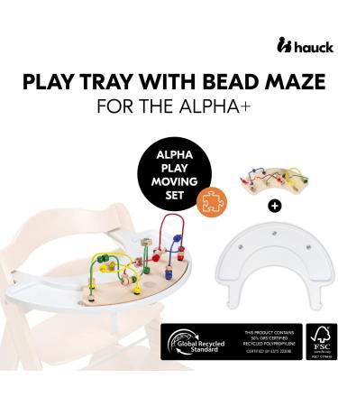 Hauck Alpha+ Click Play Tray Moving Set - FSC Certified Beechwood Highchair Toy - Buy Online on GoSupps.com