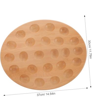 Zerodeko Deviled Egg Tray Wooden Tray Eggs Egg Storage Base Kitchen Dish Egg Dish Deviled Plate Seafood 37.00X30.00X2.00CM Light Yellow - Buy Online on GoSupps.com