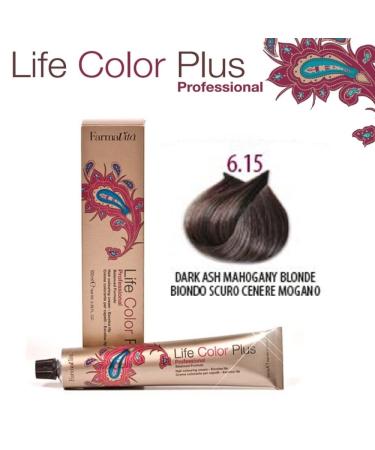 FarmaVita Life Color Plus 100ml - 6.15 Dark Blonde Ash Mahogany Hair Color for International Shipping - Buy Online on GoSupps.com