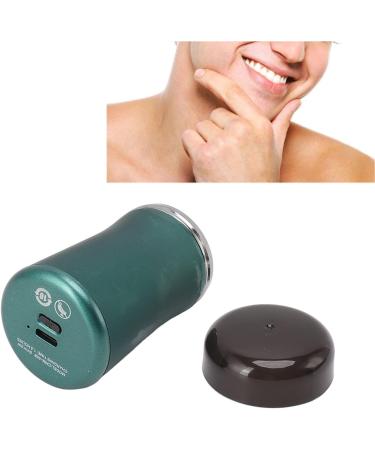 Portable Beard Knife 5V Mini Electric Beard Trimmer Mesh 3 Tool Heads for Bathroom (Green) - Buy Online on GoSupps.com