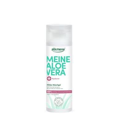Alkmene alkmene Gentle Facial Cleanser with Aloe Vera and Hyaluronic Acid 200ml - Vegan Facial Cleanser for Normal to Dry Skin - Facial Cleansing Gel