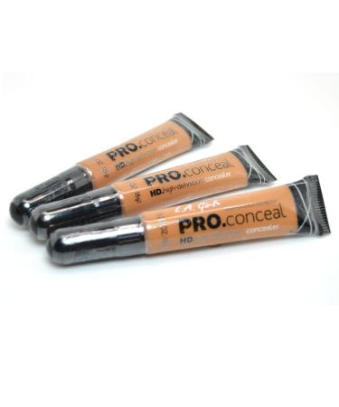 LA Girl Pro Concealer 3 x GC983 Fawn HD. High Definition Liquid Concealer by LAGIRL
