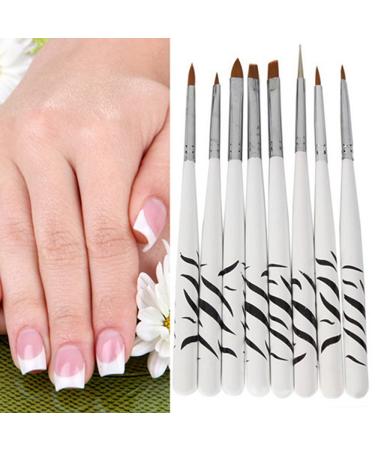 8 x Zebra Nail Art Dotting Pens Professional Manicure Brush Tools for Perfect Nail Designs | International Shipping Available - Buy Online on GoSupps.com