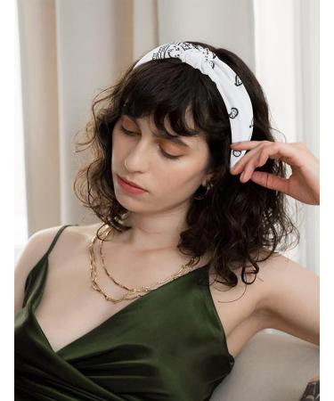 Jaciya Bandana Headbands for Women - 10pcs Knotted Paisley Head Bands - Wide Boho Turban Hair Accessories - Buy Online on GoSupps.com