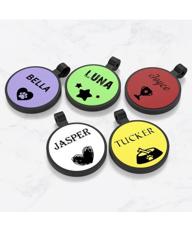 Yhananti Personalized Engraved Silicone Dog Tag - Quiet Waterproof & Customizable for Dogs & Cats | Name Phone & Address - Buy Online on GoSupps.com