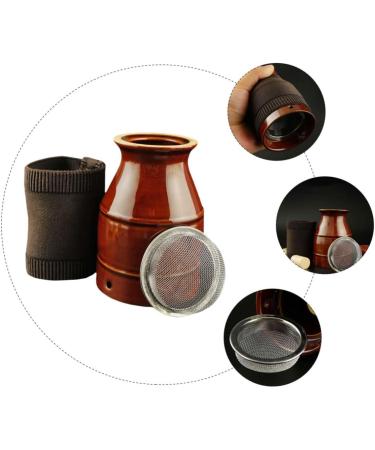 Beavorty 2-Pack Moxibustion Glass Cupping Canister - Ceramic Massage Pot for Soothing Moxa Therapy - Buy Online on GoSupps.com