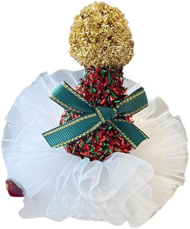AJTUTUS Santa Hat Headwear Tinsel Hair Clip Christmas Duckbill Clip Headpiece with Tinsel Tulle Cone Hat Cartoon Photo Props - Buy Online on GoSupps.com
