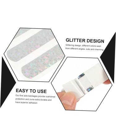 Healeved 60 Pcs Portable Glitter Cartoon Bandages for Kids - Travel-Friendly Adhesive Tape Accessories - Buy Online on GoSupps.com