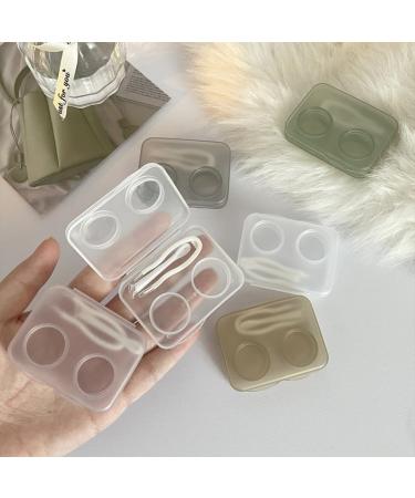 Simple Portable Transparent Contact Lens Box - Travel Case Kit for Girls - Lens Care Set - Buy Online on GoSupps.com